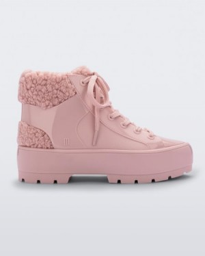 Melissa Fluffy Sneaker Bot Kadın Pembe Türkiye | 96810TLZC