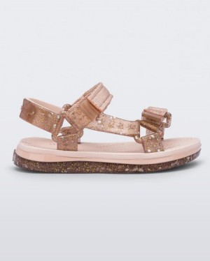 Mini Melissa Papete Sandalet Bebek Pink/Pink Glitter Türkiye | 78351GBAV