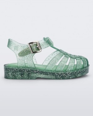 Mini Melissa Possession Sandalet Bebek Green/Glitter/Silver Türkiye | 50326JMPU