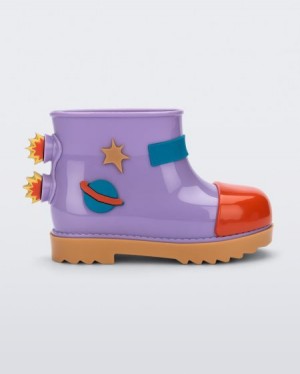 Mini Melissa Rain Boot Bot Bebek Carmel/Lilac/Red Türkiye | 90485SFZU