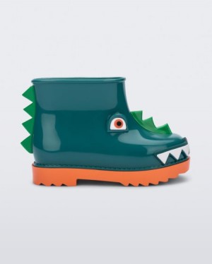 Mini Melissa Rain Boot Bot Bebek Orange/Green Türkiye | 79405ZJDK