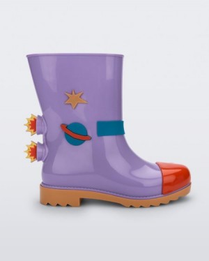 Mini Melissa Rain Boot Bot Çocuk Carmel/Lilac/Red Türkiye | 78290ZUAF