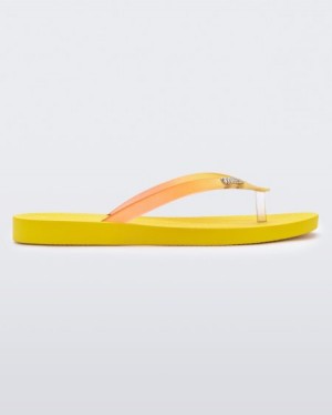 Melissa Sun Venice Flip Flops Kadın Yellow/Clear Türkiye | 07136MFBX