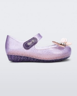 Mini Melissa Ultragirl Bugs Flats Bebek Lilac Glitter/Pink Türkiye | 67259IVTN