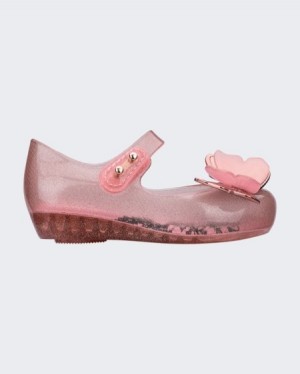 Mini Melissa Ultragirl Butterfly Flats Bebek Pembe Türkiye | 30781JLET