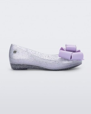 Mini Melissa Ultragirl Sweet Flats Çocuk Clear Glitter/Lilac Türkiye | 40921JRYT