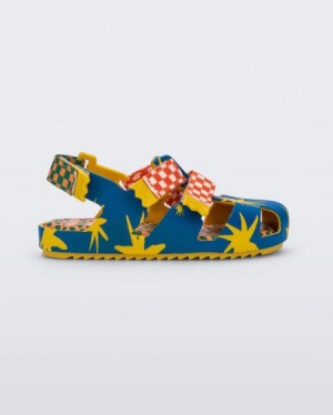 Mini Melissa Yoyo Sandalet Bebek Yellow/Blue Türkiye | 40726QMOR