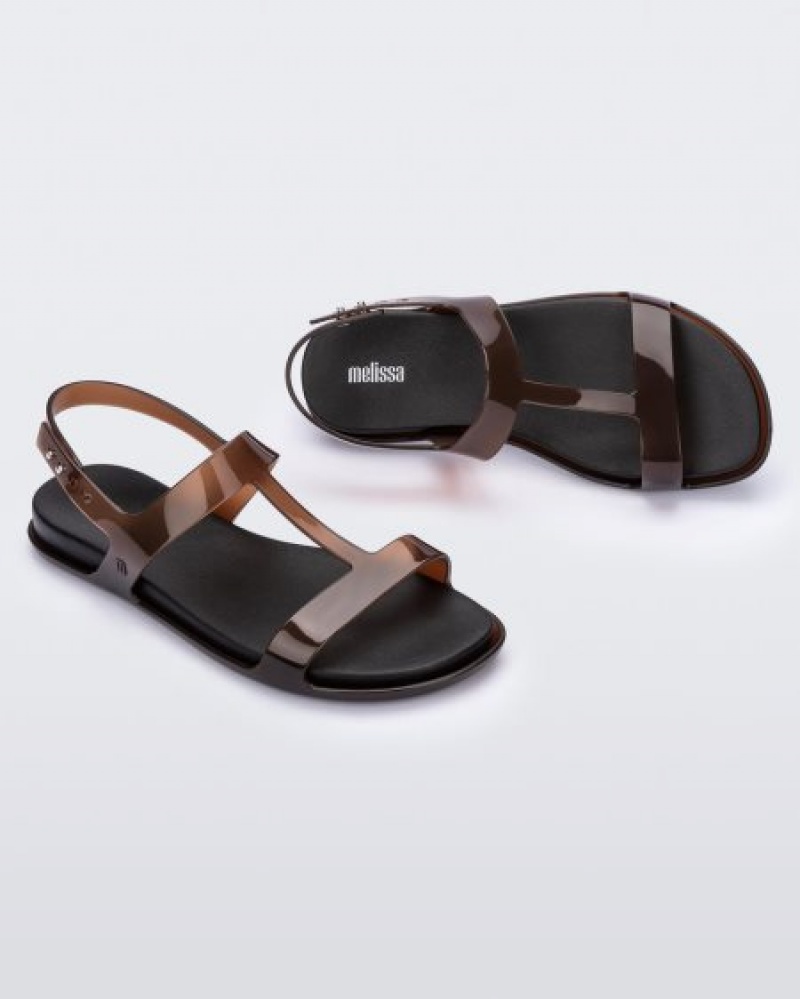 Melissa Adore Sandalet Kadın Clear Brown/Black Türkiye | 02941ZRCI