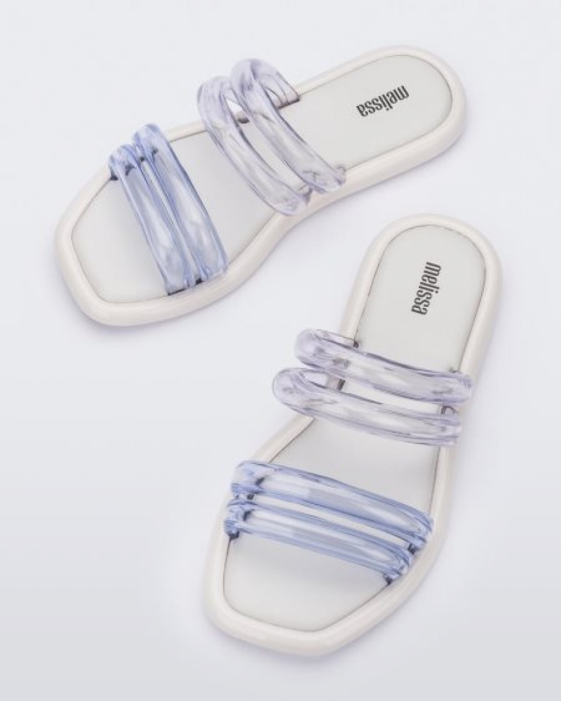 Melissa Airbubble Terlik Terlik Kadın White/Clear Türkiye | 02749OUNQ