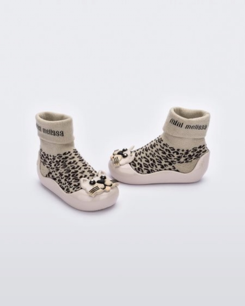 Mini Melissa Alpha Play Bot Bebek Beige/Black Türkiye | 06245PCQX