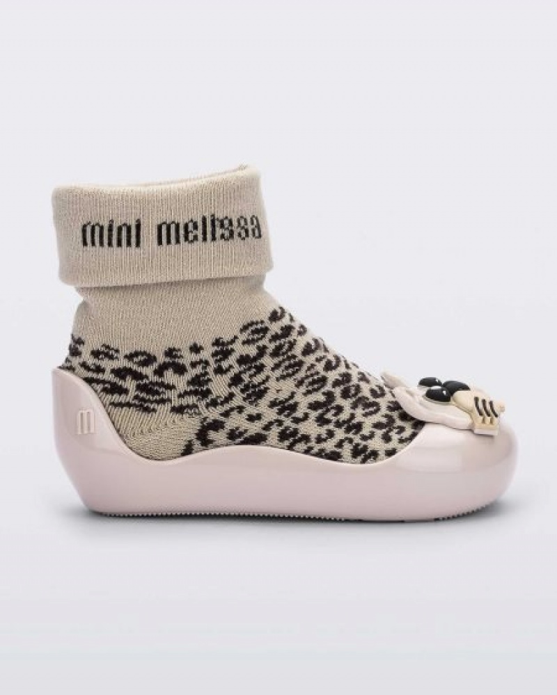 Mini Melissa Alpha Play Bot Bebek Beige/Black Türkiye | 06245PCQX