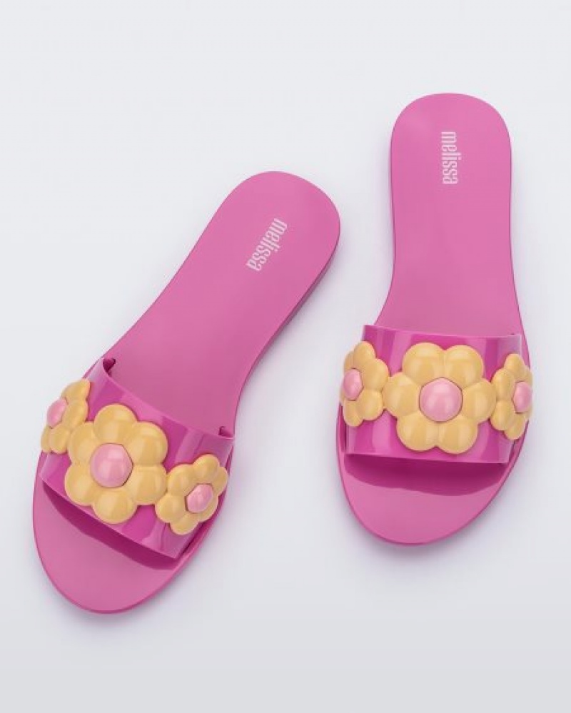 Melissa Babe Spring Terlik Kadın Pink/Yellow Türkiye | 76182TUSR