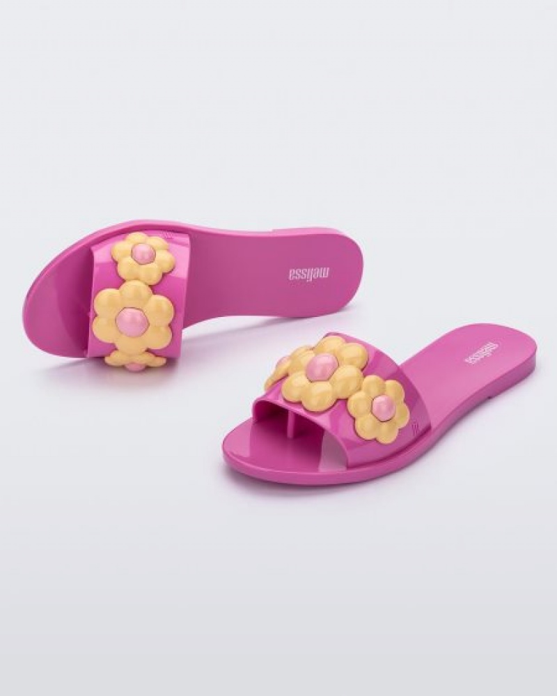 Melissa Babe Spring Terlik Kadın Pink/Yellow Türkiye | 76182TUSR