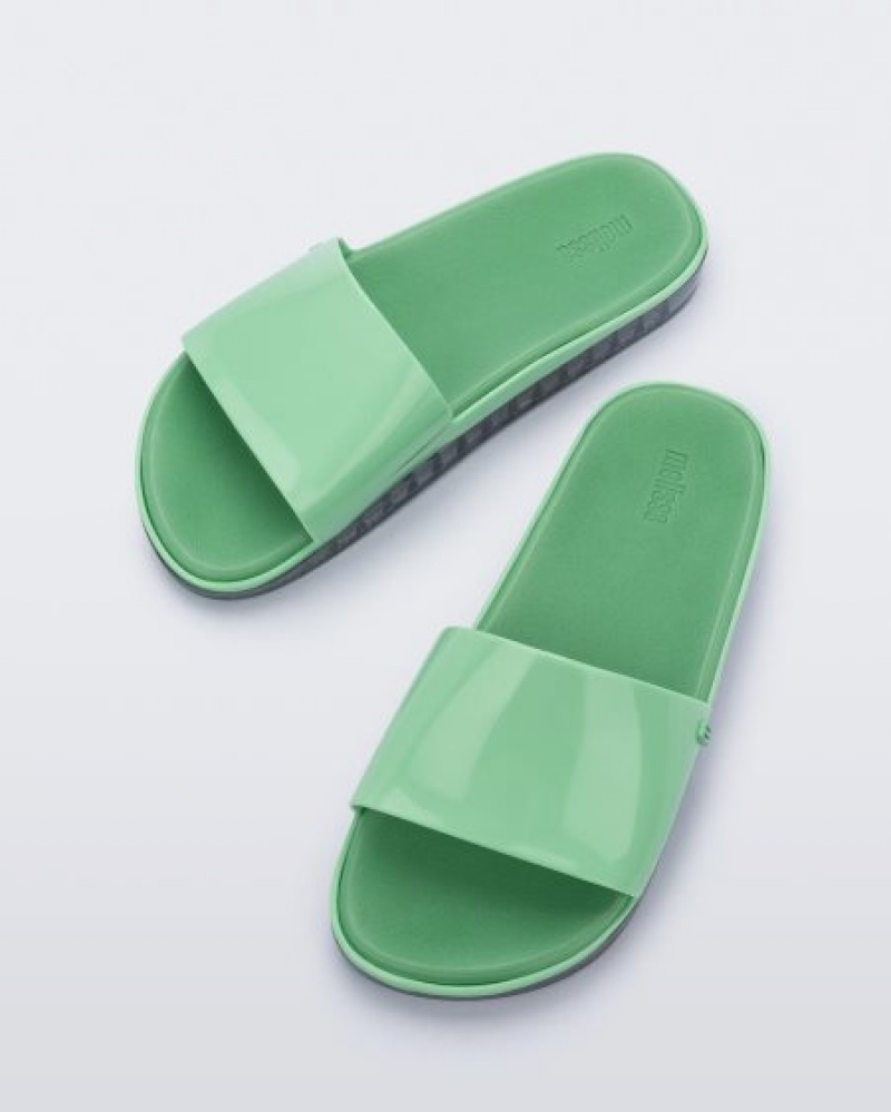 Melissa Beach Terlik Kadın Green/Clear Türkiye | 80149BPYM