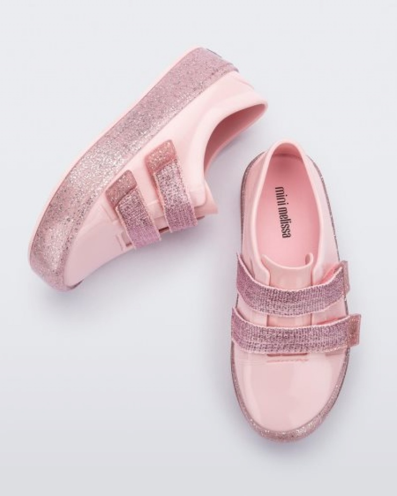 Mini Melissa Beanny Bugs Spor Ayakkabı Çocuk Pink/Pink Glitter Türkiye | 17450LWDU