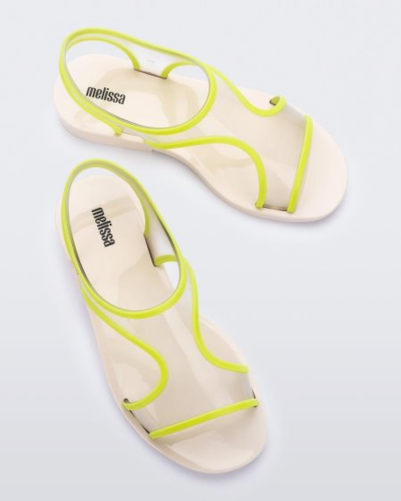 Melissa Bikini Sandal Sandalet Kadın Beige/Green Türkiye | 82017OHFL