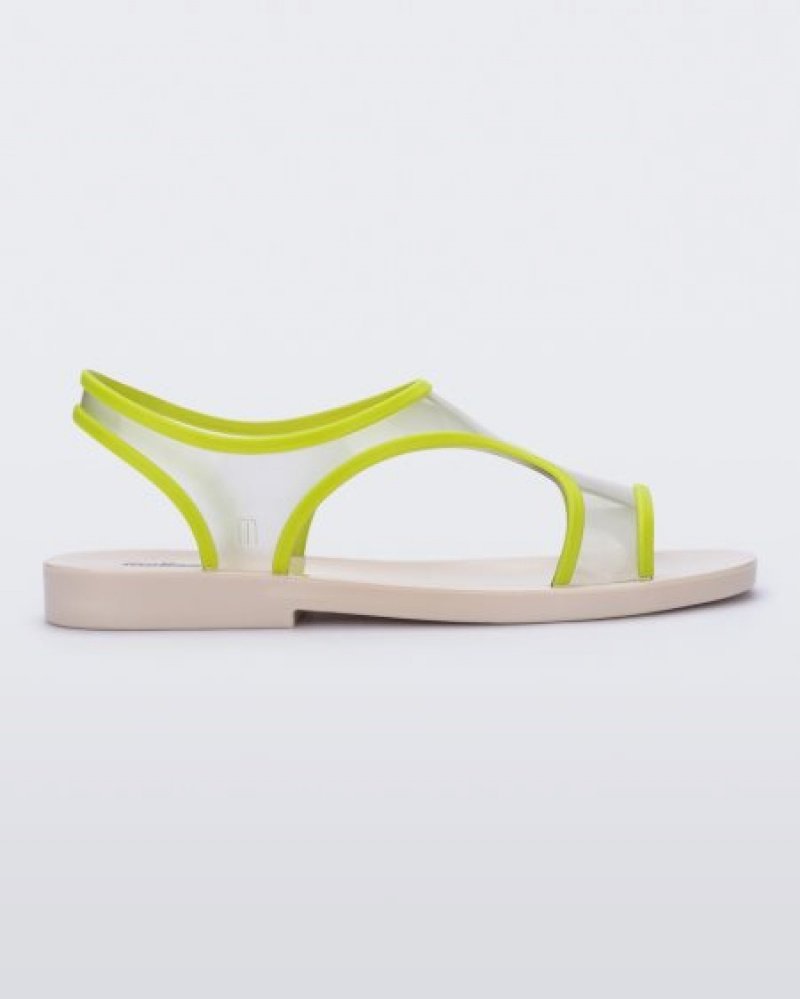 Melissa Bikini Sandal Sandalet Kadın Beige/Green Türkiye | 82017OHFL