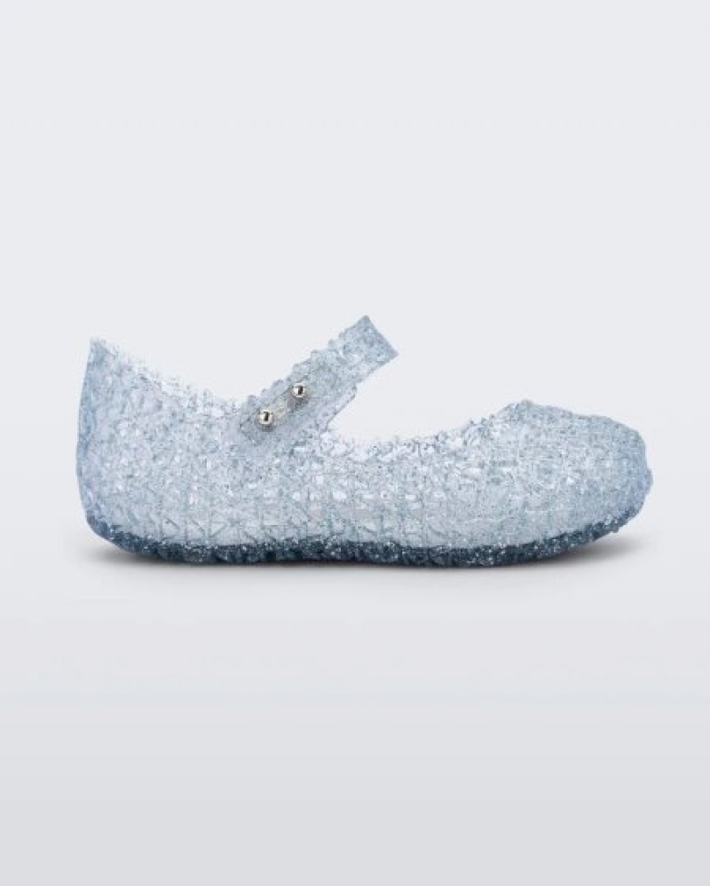 Mini Melissa Campana Flats Bebek Glitter Clear Türkiye | 62935KPHB