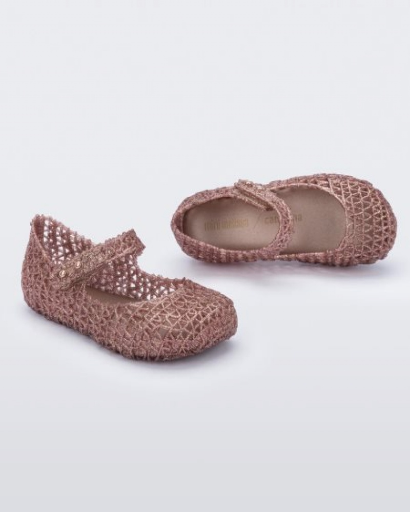 Mini Melissa Campana Flats Bebek Pembe Türkiye | 68953RGWX