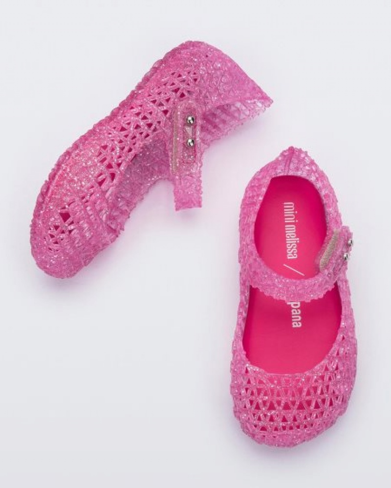 Mini Melissa Campana Flats Bebek Pembe Türkiye | 75934YEFC