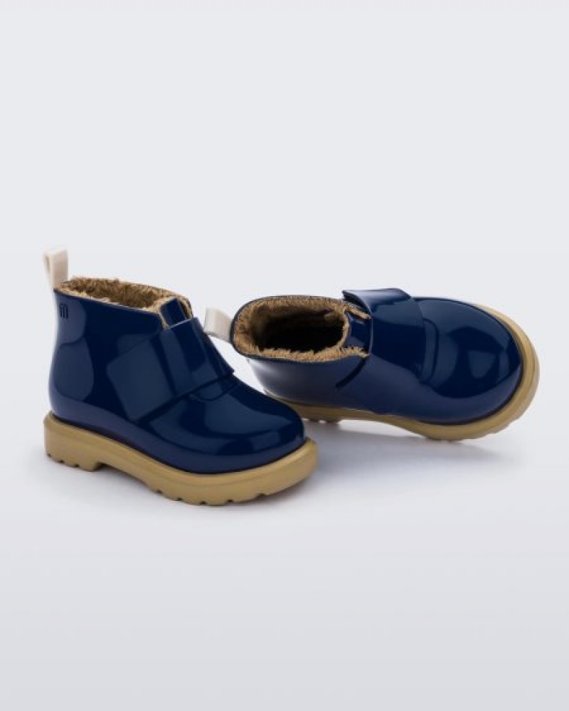 Mini Melissa Chelsea Bot Bebek Blue/Beige Türkiye | 47608JXAS