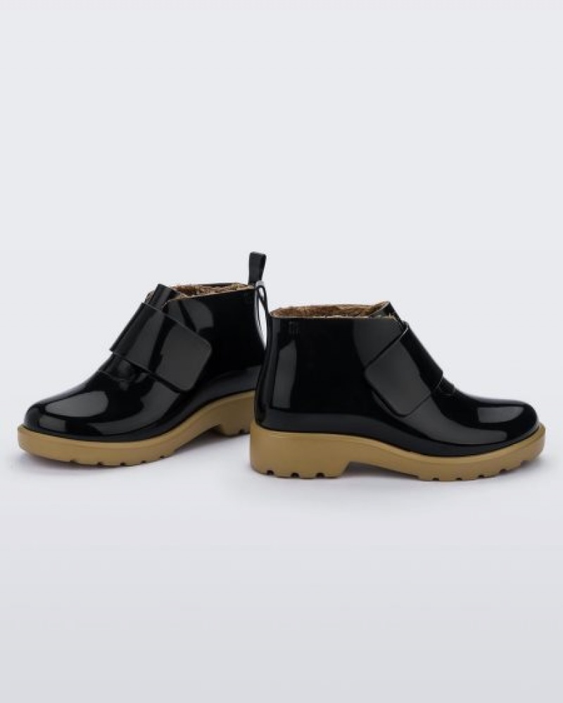 Mini Melissa Chelsea Bot Çocuk Black/Beige Türkiye | 52703EBXU