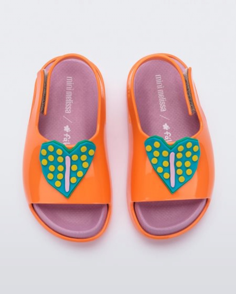 Mini Melissa Cloud Sandalet Bebek Orange/Pink Türkiye | 23409ZGIK