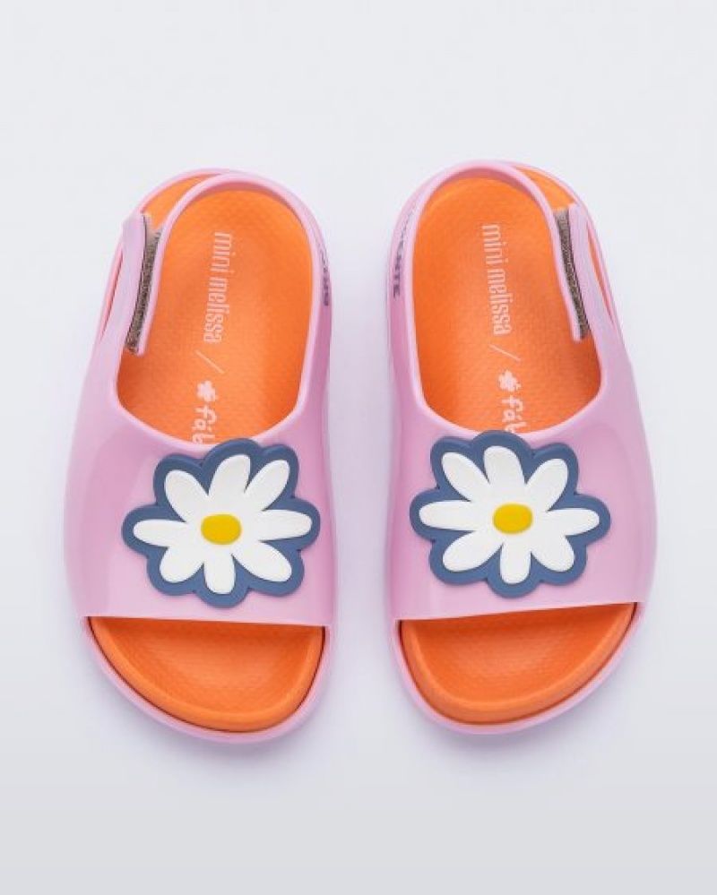 Mini Melissa Cloud Sandalet Bebek Pink/Orange Türkiye | 18720KIXE