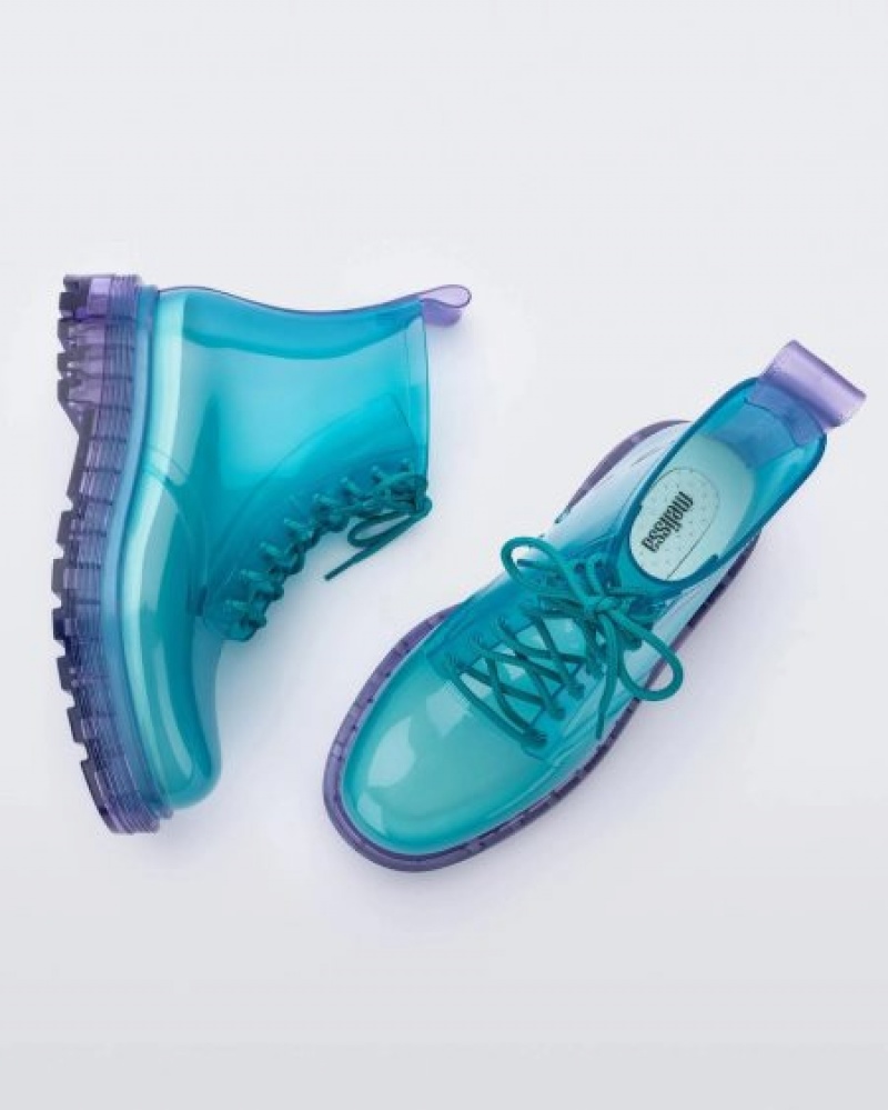 Melissa Coturno Bot Kadın Clear Lilac/Blue Türkiye | 46713YEKO