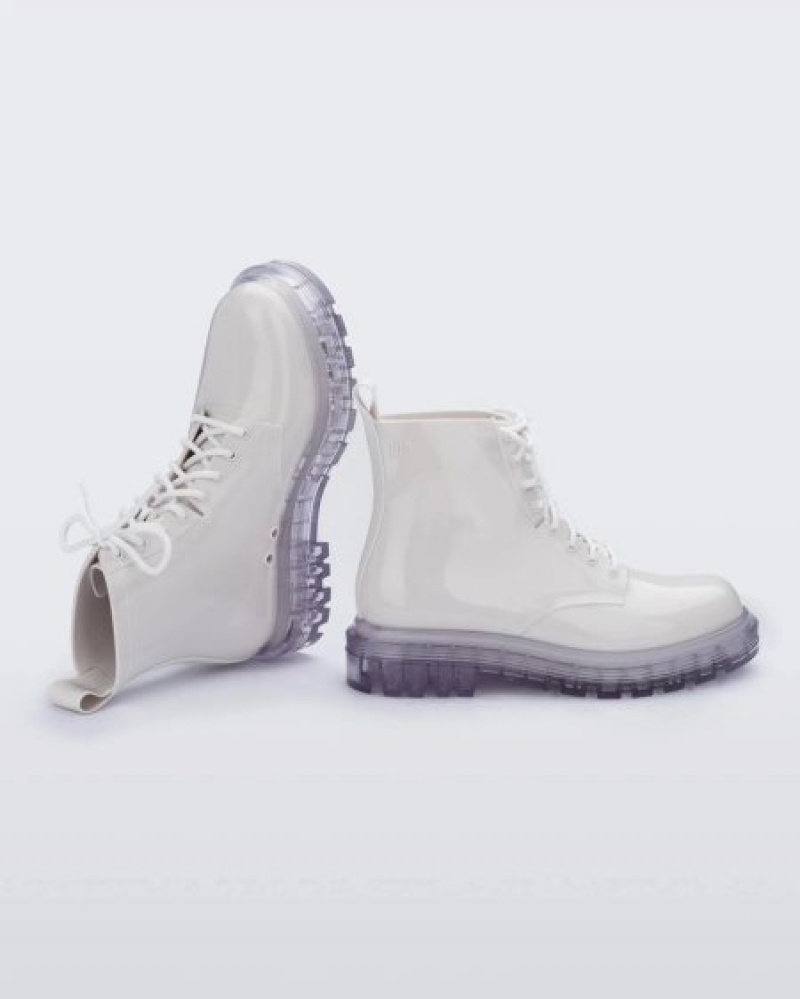 Melissa Coturno Bot Kadın White/Clear Türkiye | 60513TCDE