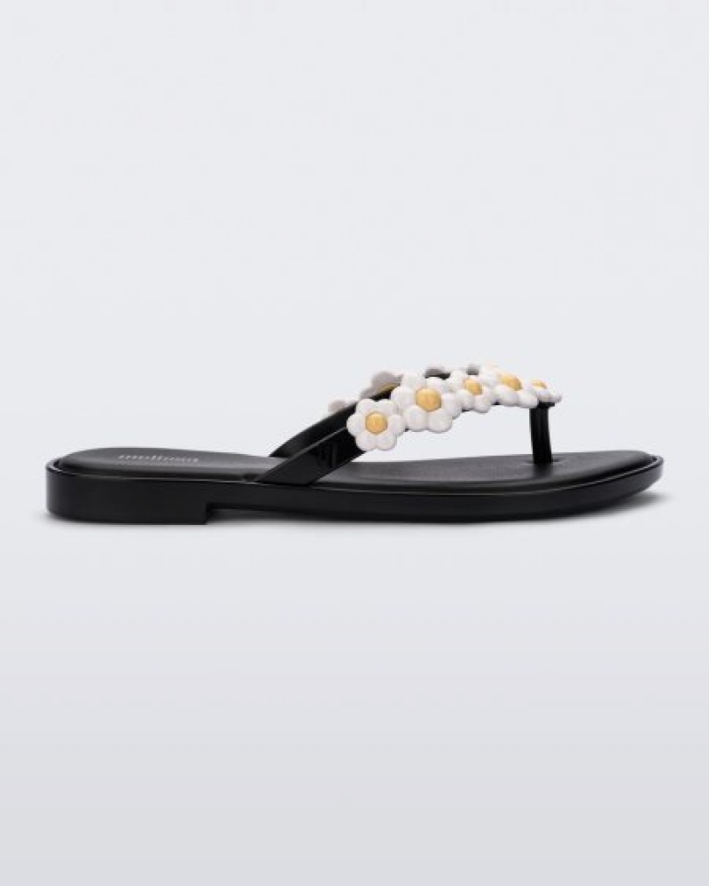 Melissa Flip Flop Spring Flip Flops Kadın Black/White Türkiye | 82756JHUS