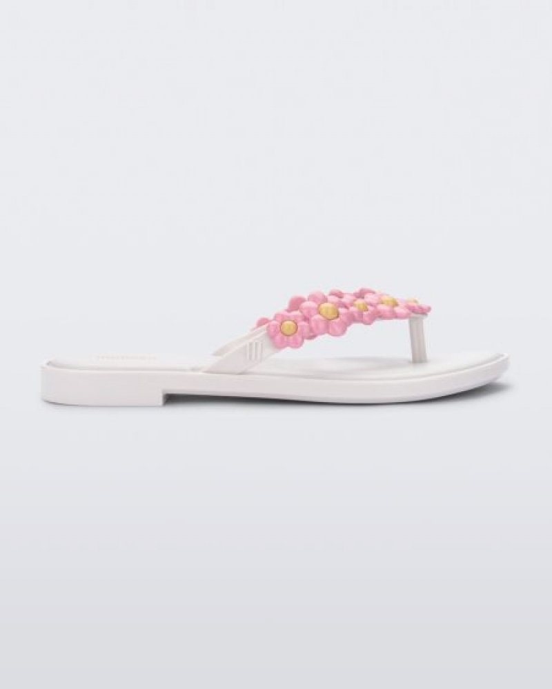 Melissa Flip Flop Spring Flip Flops Kadın White/Lilac Türkiye | 69501PMNE