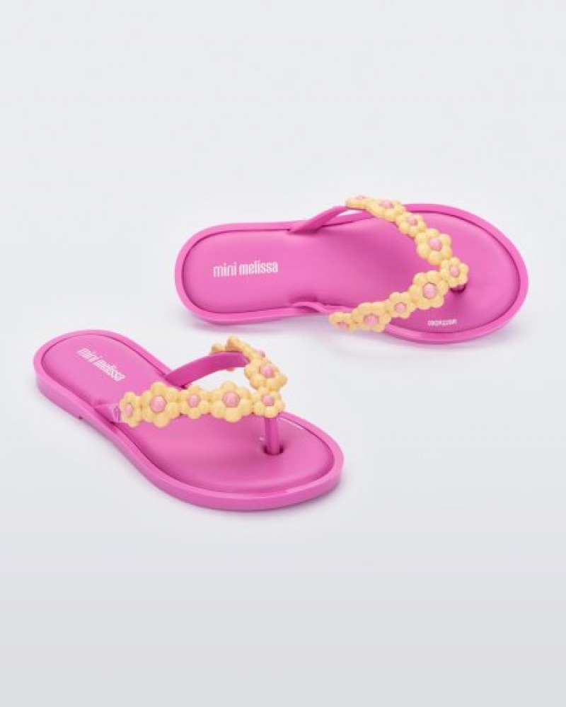 Mini Melissa Flip Flop Spring Flip Flops Çocuk Lilac/Yellow Türkiye | 29068LVSU