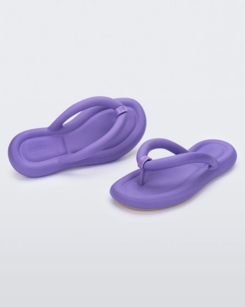 Melissa Free Flip Flop Flip Flops Kadın Yellow/Lilac Türkiye | 49135EYHJ