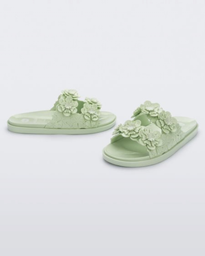 Melissa Geniş Blossom Terlik Terlik Kadın Green/Green Türkiye | 39820RVZM