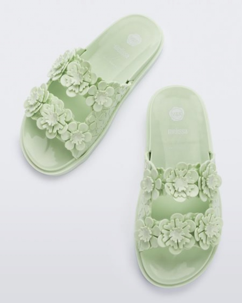 Melissa Geniş Blossom Terlik Terlik Kadın Green/Green Türkiye | 39820RVZM