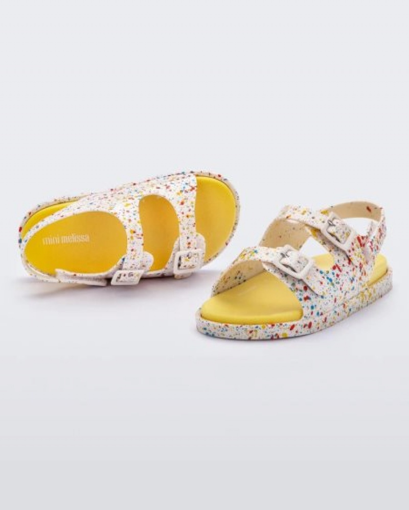 Mini Melissa Geniş Sandal Sandalet Bebek Beyaz Türkiye | 76845PVEF