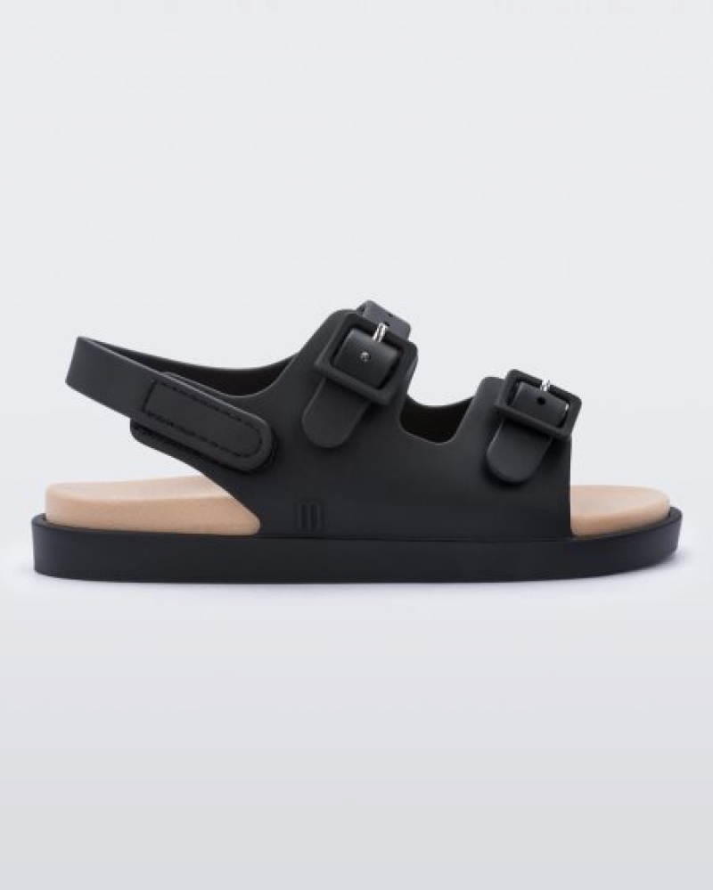 Mini Melissa Geniş Sandal Sandalet Bebek Black/Beige Türkiye | 52743WJNC