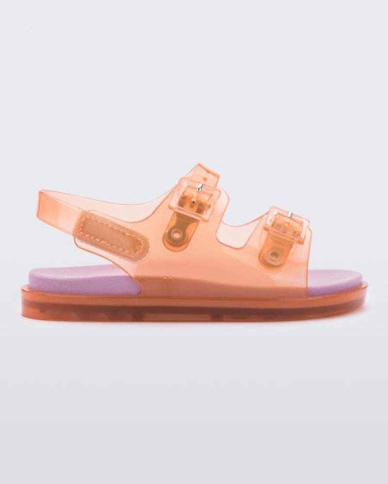 Mini Melissa Geniş Sandal Sandalet Bebek Orange/Pink Türkiye | 38104JVBU