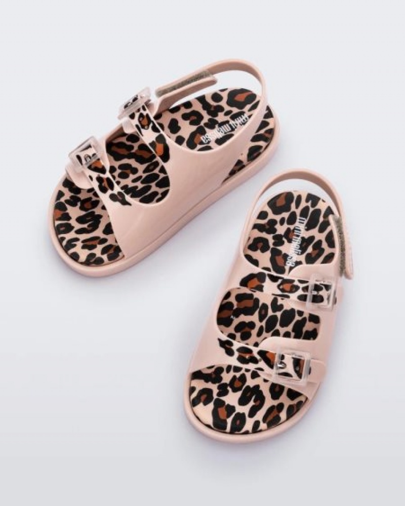 Mini Melissa Geniş Sandal Sandalet Bebek Pink/Brown Türkiye | 83467XYKM