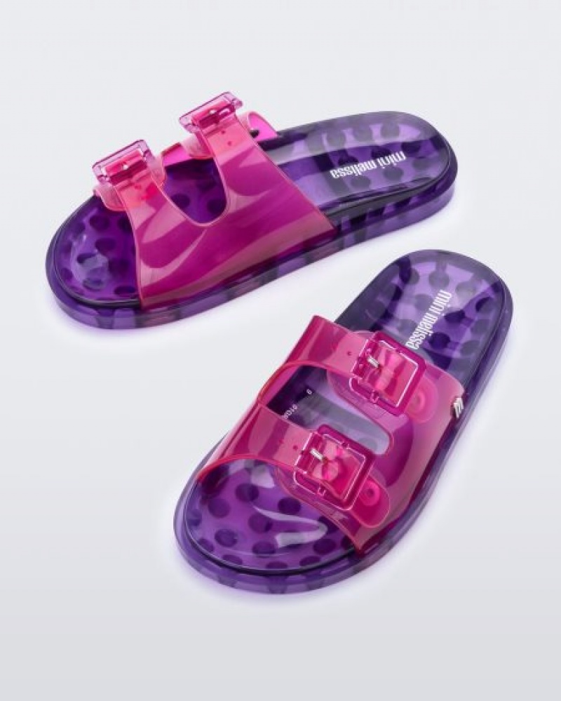 Mini Melissa Geniş Terlik Terlik Çocuk Pink/Lilac Türkiye | 89702BZDO