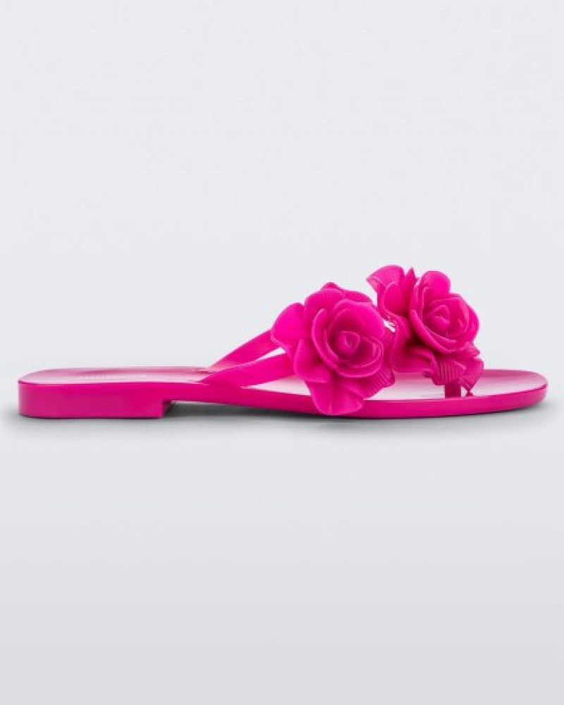 Melissa Harmomic Squared Garden Flip Flops Kadın Pembe Türkiye | 03561BQCX