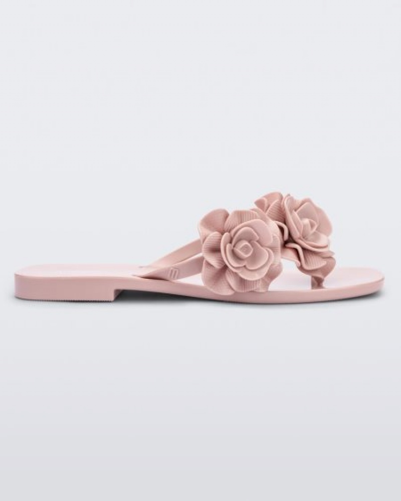 Melissa Harmomic Squared Garden Flip Flops Kadın Açık Pembe Türkiye | 16985NMUQ