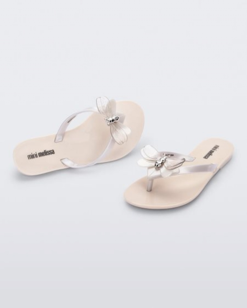 Mini Melissa Harmonic Bugs Flip Flops Çocuk Beyaz Türkiye | 72318XQML