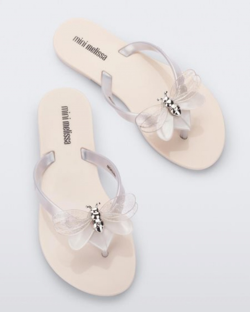 Mini Melissa Harmonic Bugs Flip Flops Çocuk Beyaz Türkiye | 72318XQML