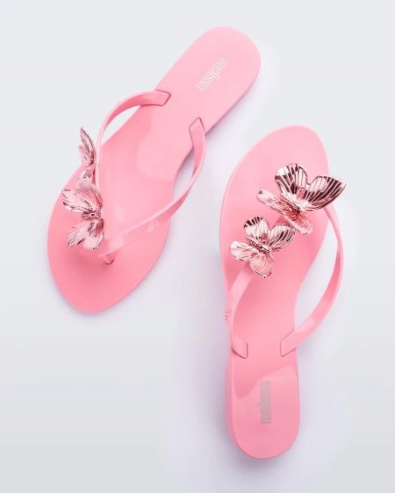 Melissa Harmonic Fly Flip Flops Kadın Pembe Türkiye | 09732QFCR