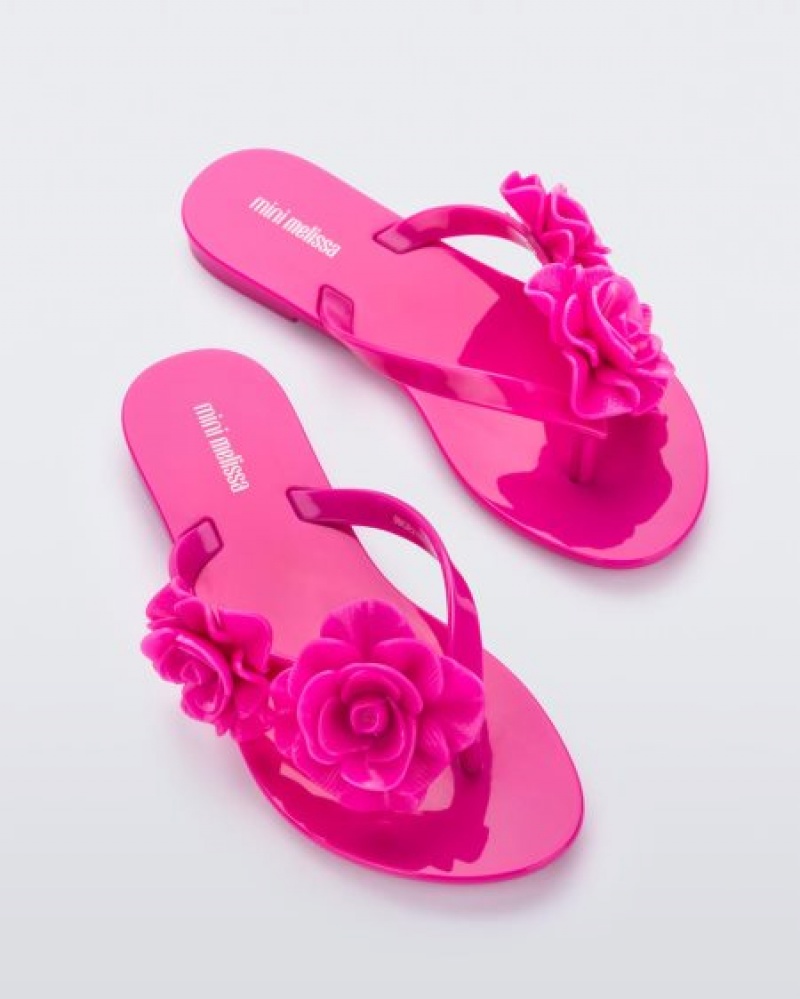 Mini Melissa Harmonic Garden Flip Flops Çocuk Pembe Türkiye | 76431XZFH