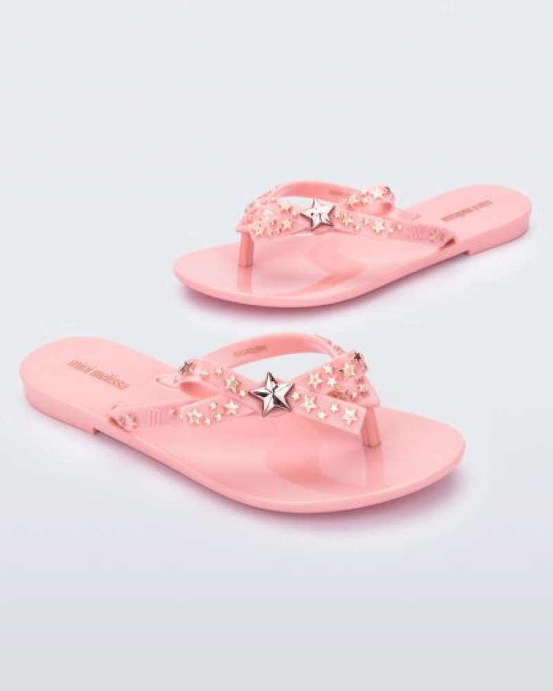 Mini Melissa Harmonic Stars Flip Flops Çocuk Pembe Türkiye | 38602PIGB