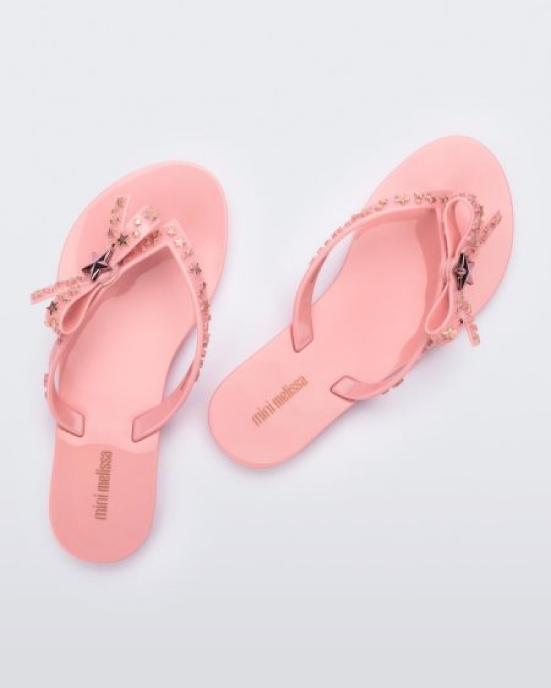 Mini Melissa Harmonic Stars Flip Flops Çocuk Pembe Türkiye | 38602PIGB