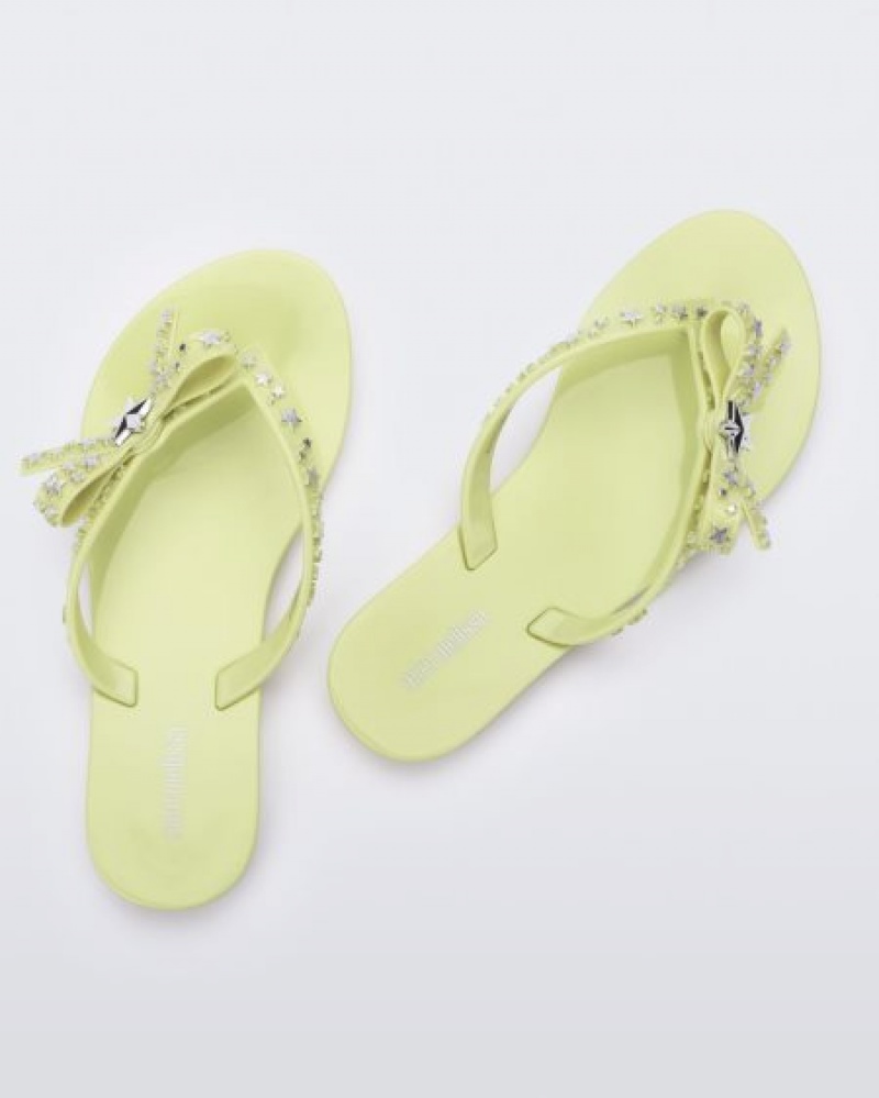 Mini Melissa Harmonic Stars Flip Flops Çocuk Yeşil Türkiye | 46395BQLK